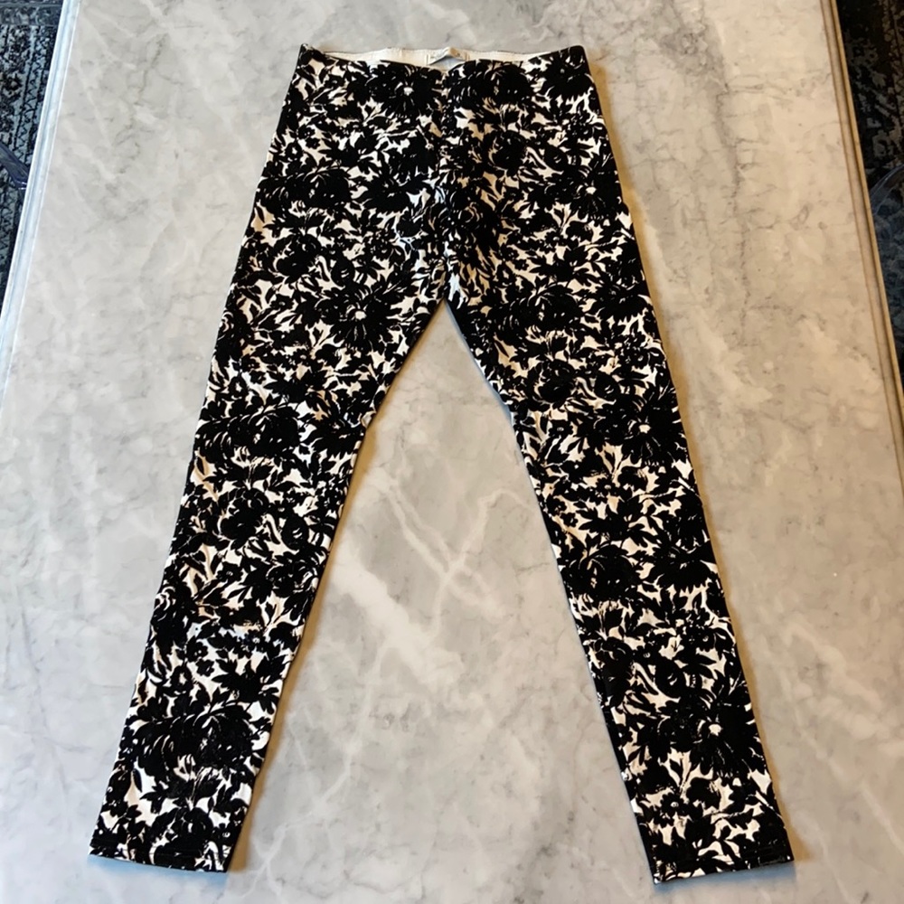 Abercrombie Flocked Velvet Legging Jegging. Medium